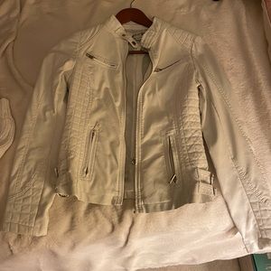 White leather jacket from forever 21
